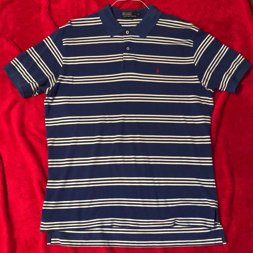 Striped Ralph Lauren polo shirt